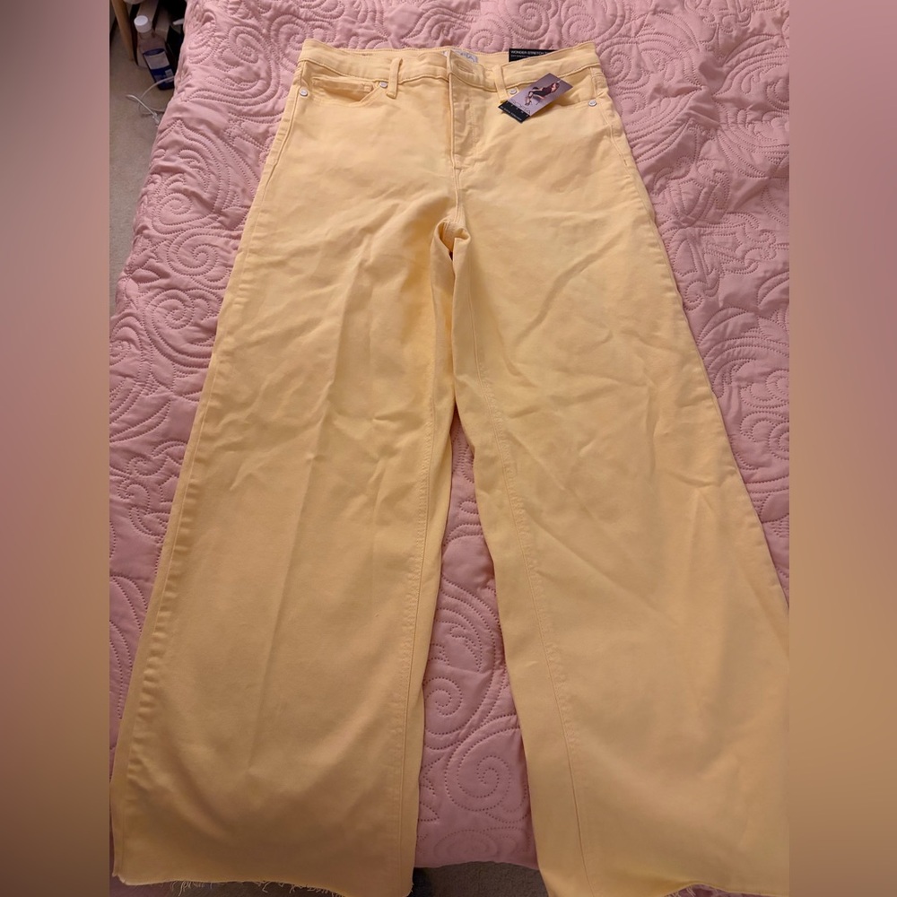 NWT Sz6 Sofia by Sofia Vergara Women's Margot Wide Crop Super High Rise Jeans